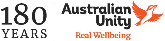 Australian Unity 180 Years Logo