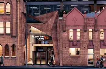 photo of exterior of Australian Unity corporate office