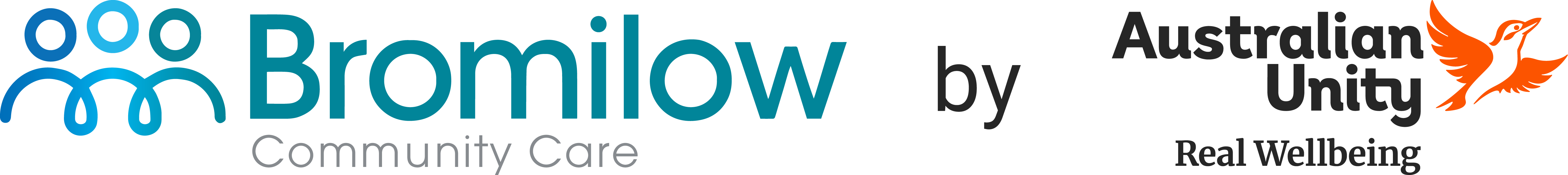 logos of Bromilow Community Care and Australian Unity