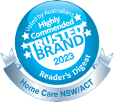 Reader's digest 2023 highly commended Home Care NSW/ACT award