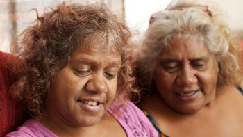 Image of two Aboriginal old ladies