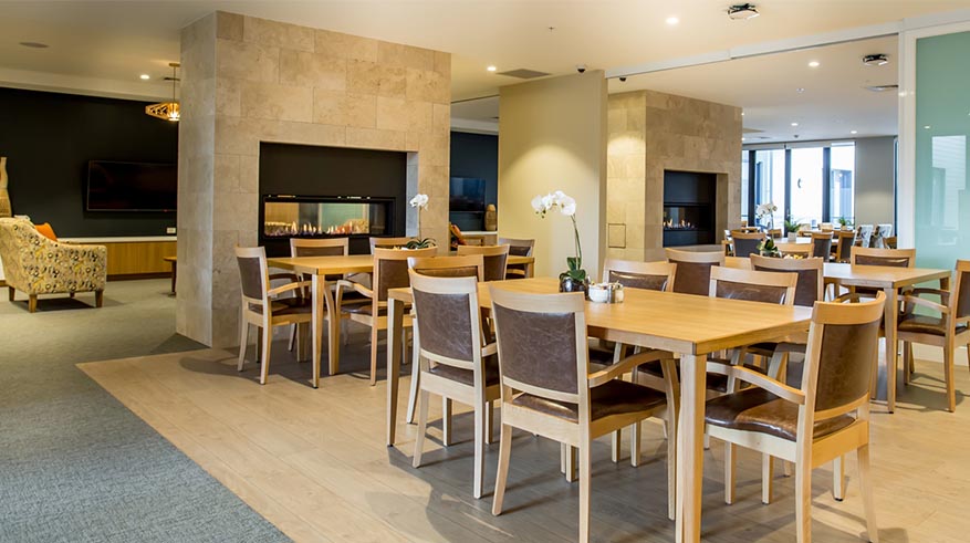 Campbell Place Aged Care dining area Glen Waverley
