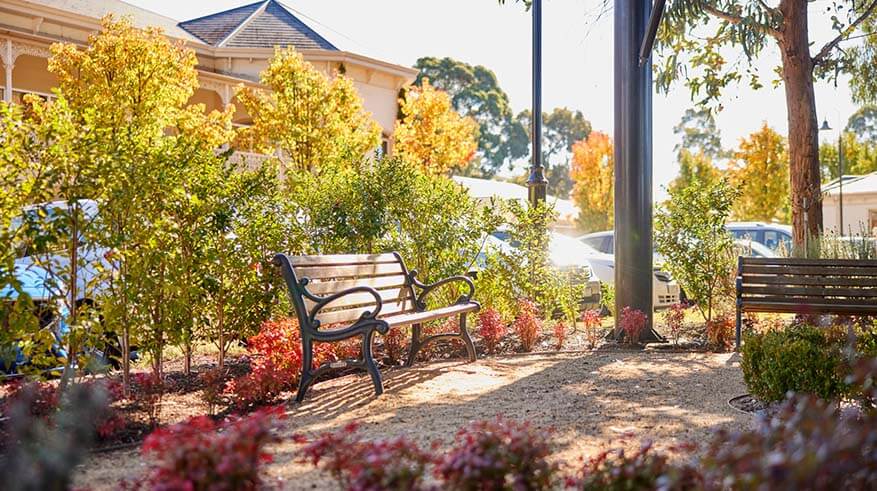 Outdoor area at Victoria Grange Aged Care