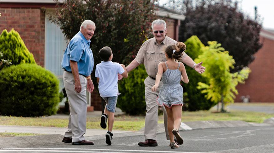 Grandkids at Geelong Grove