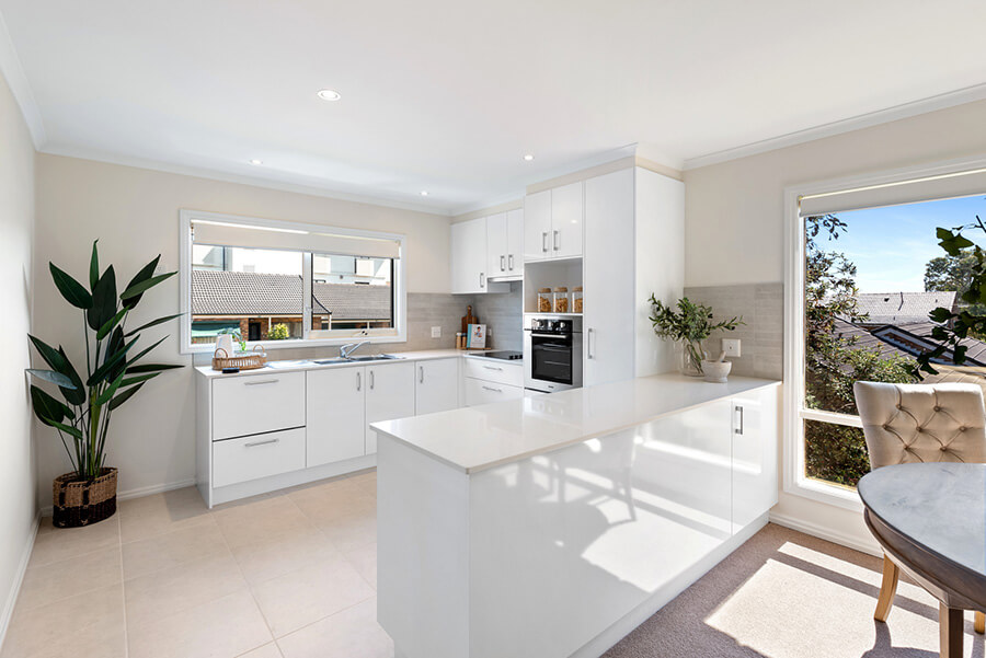 Morven Manor kitchen and living area