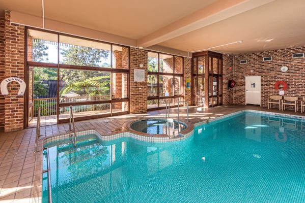 Indoor pool and spa facility 