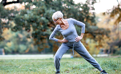 elderly lady exercising