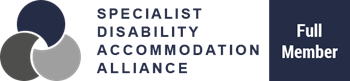 The Specialist Disability Accommodation alliance logo - three intersecting circles.
