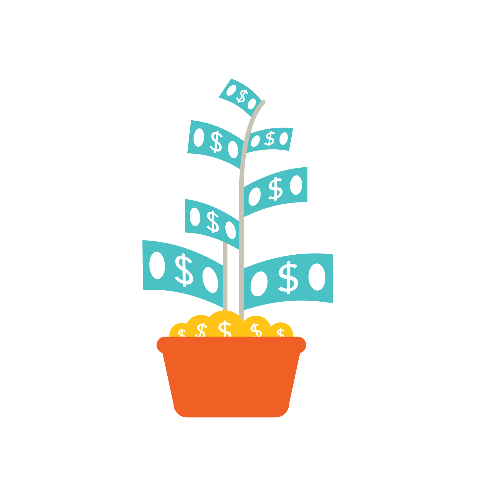 An illustration of a money tree.