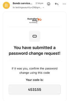 Submission screen