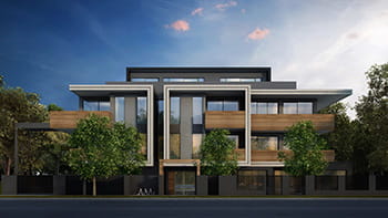 A multistory building