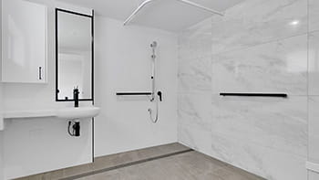 A picture of a white bathroom