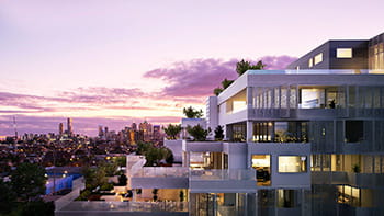 A multistory building