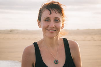 Woman smiling