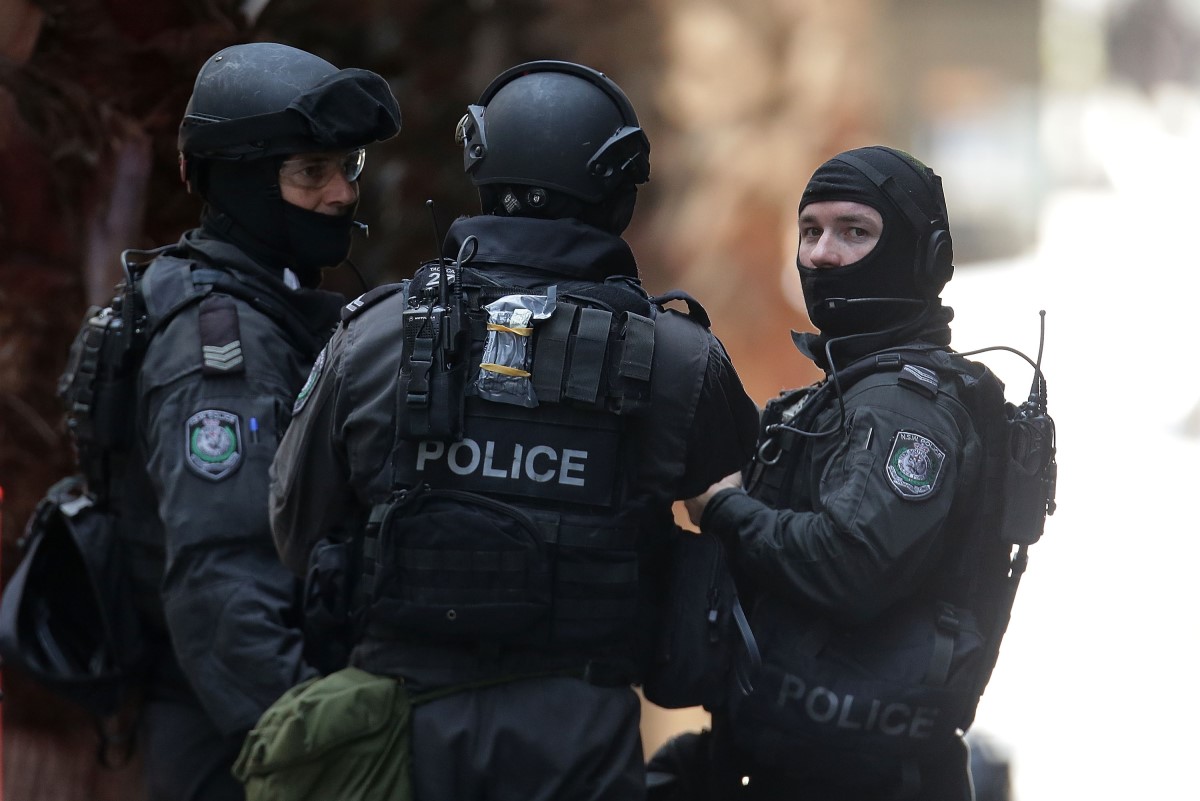 NSW Police outside Lindt Cafe siege