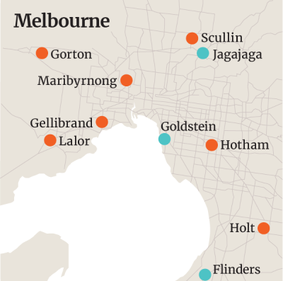 Melbourne map