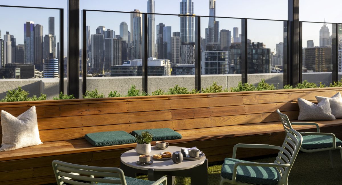 The rooftop at the Alba