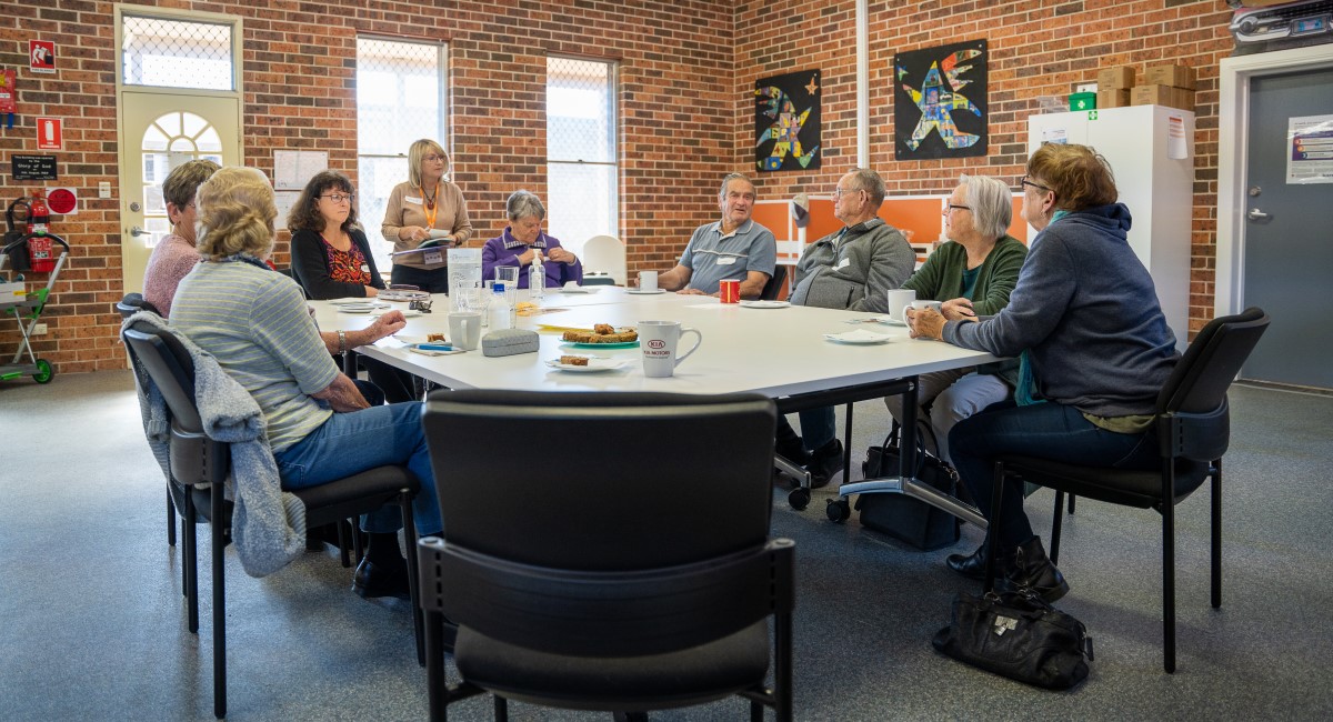Carers laughing together