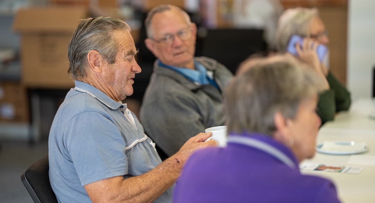 Carers laughing together