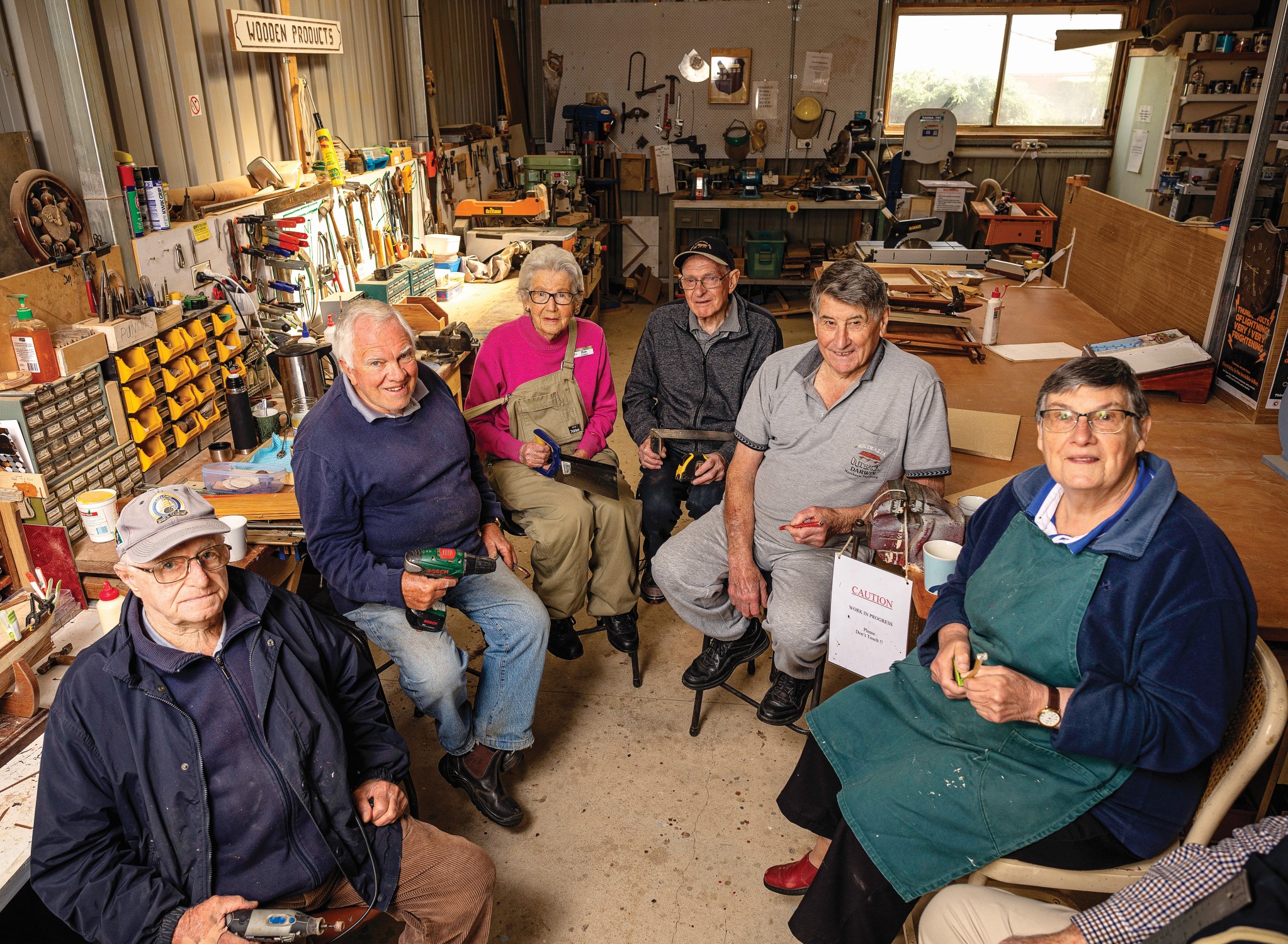 The Men’s Shed at Australian Unity’s Geelong Grove Retirement Village