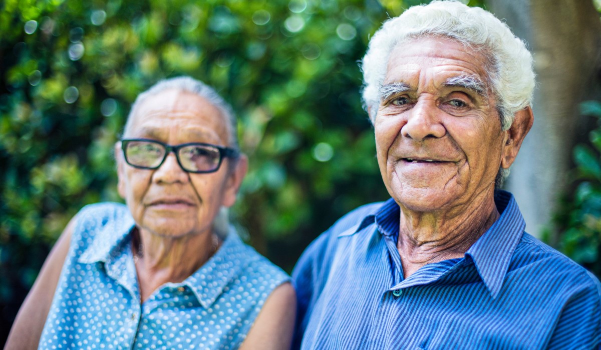 Elderly Indigenous man and woman