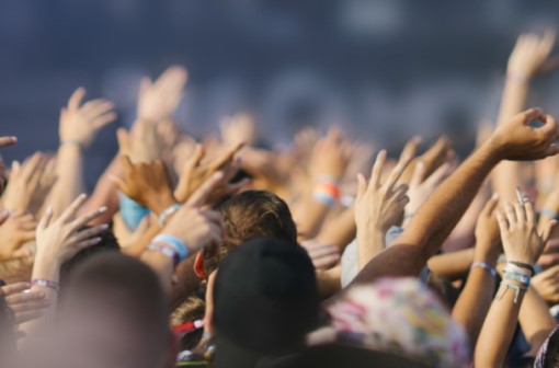 Concept shot of crowd at a concert