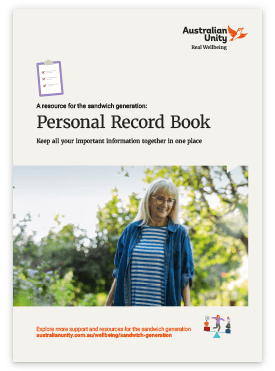 Personal Record Book for the sandwich generation