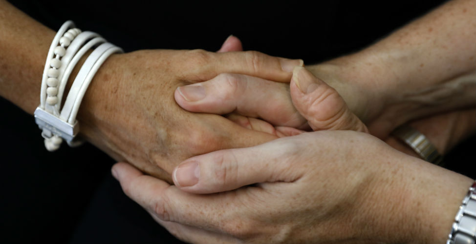 Hands holding hands